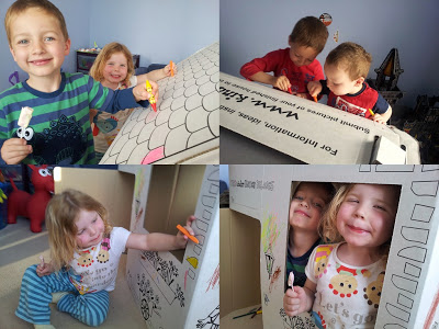 cardboard house
