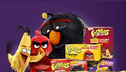 Angry Birds frubes branded products
