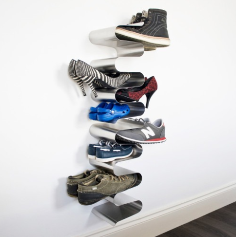 hallway shoe rack