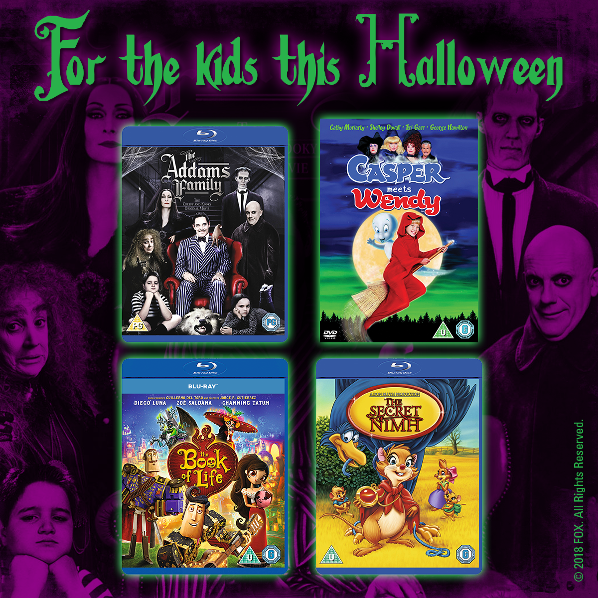 Win a Family Film Bundle for Halloween