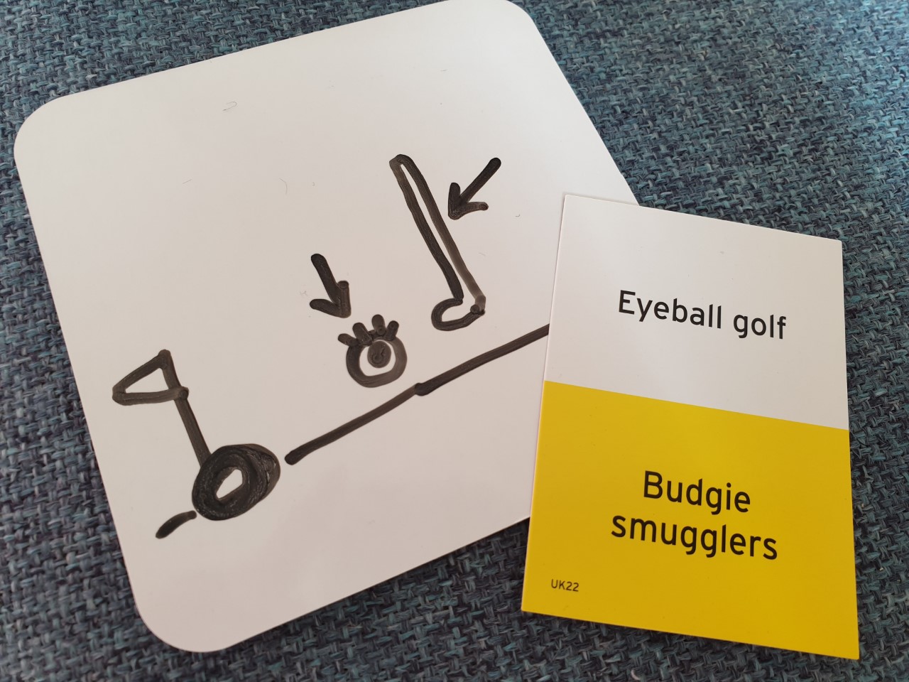 eyeball golf scrawl