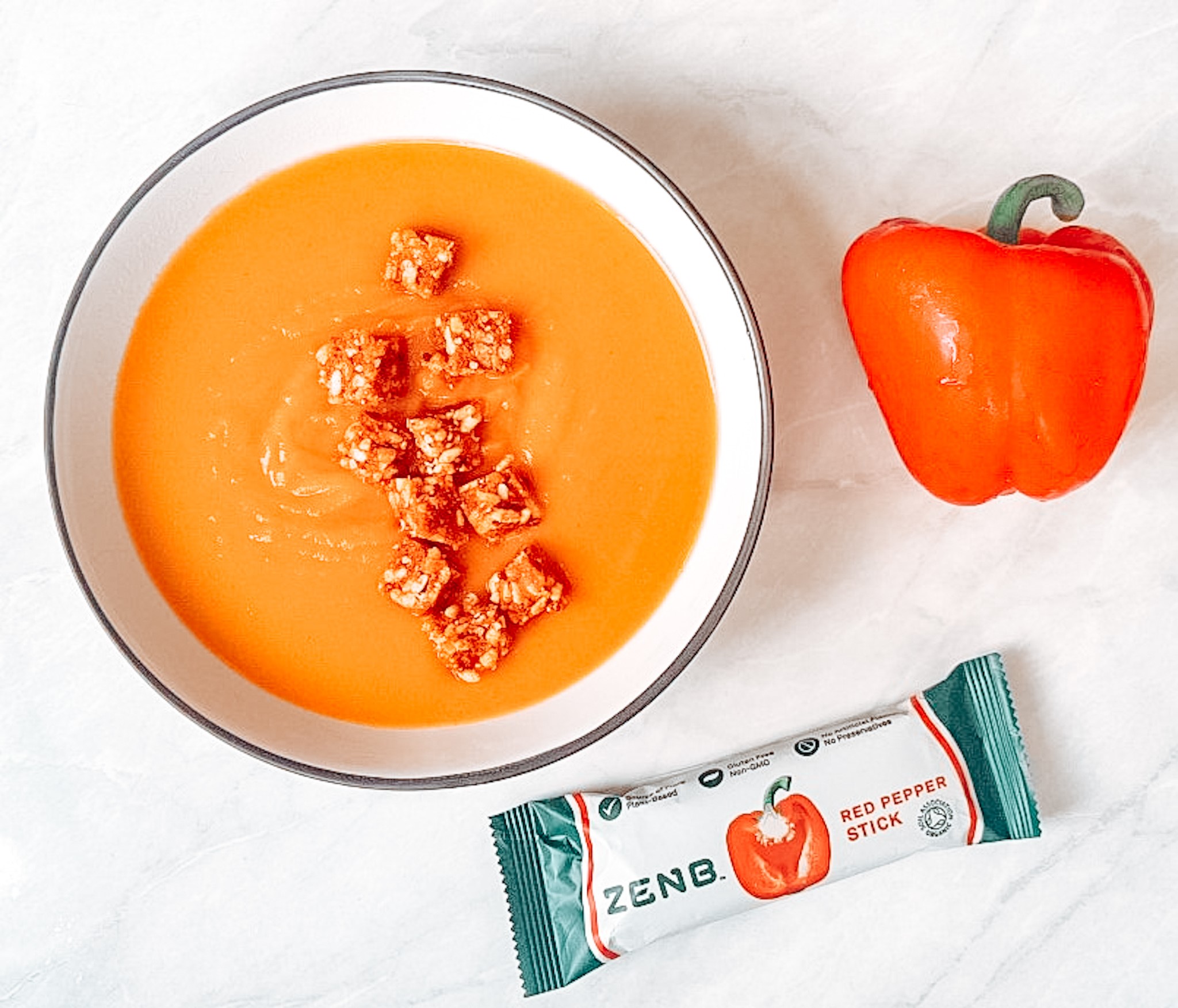 ZENB croutons soup