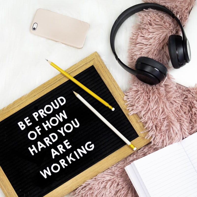 work hard on your blog