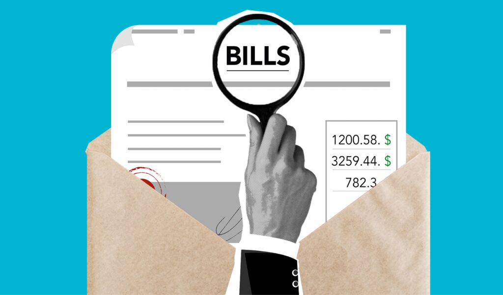 paying bills