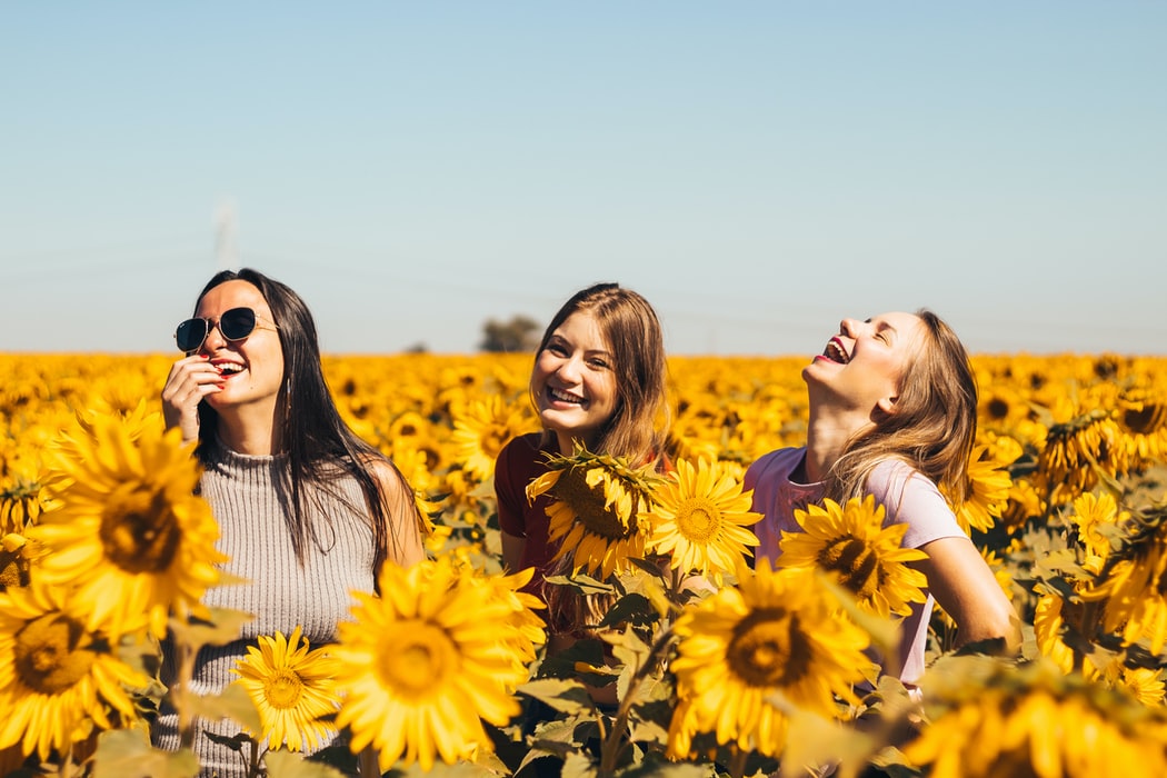 being happy