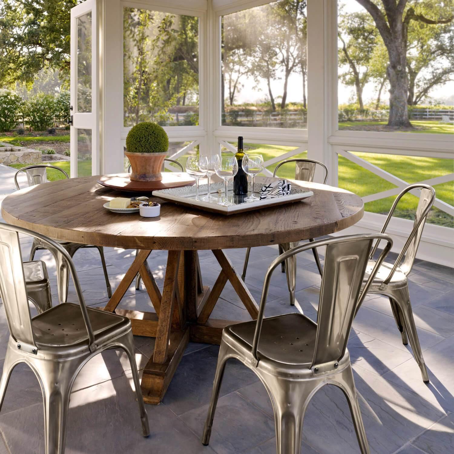 metal dining chairs
