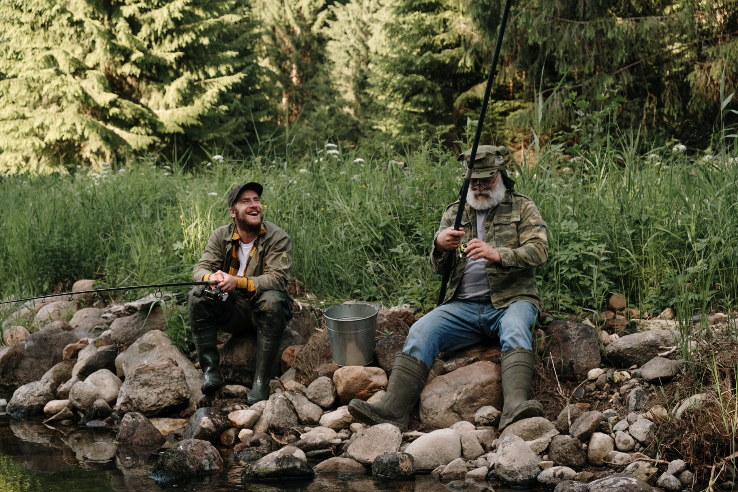 fishing with friends