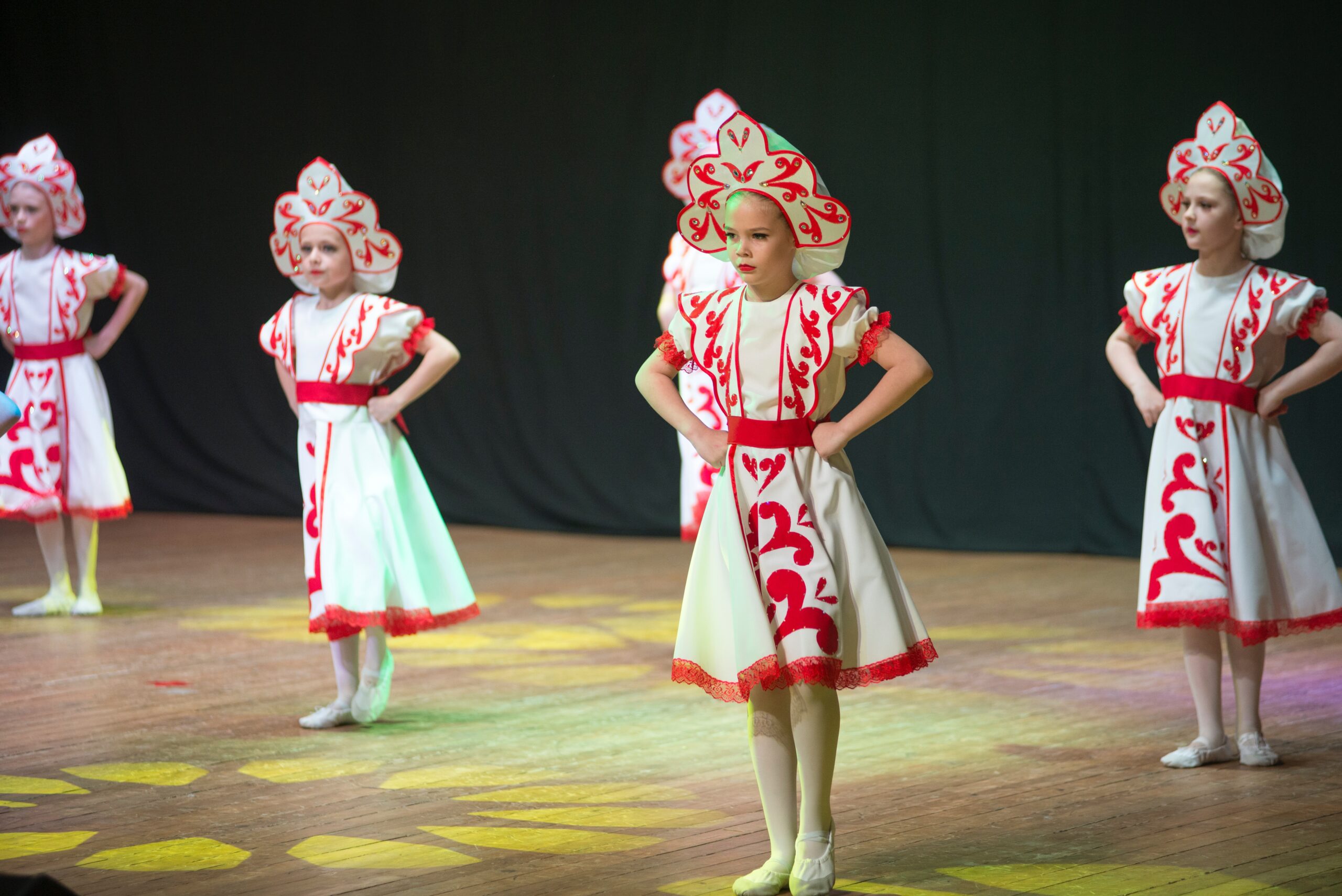 children on stage