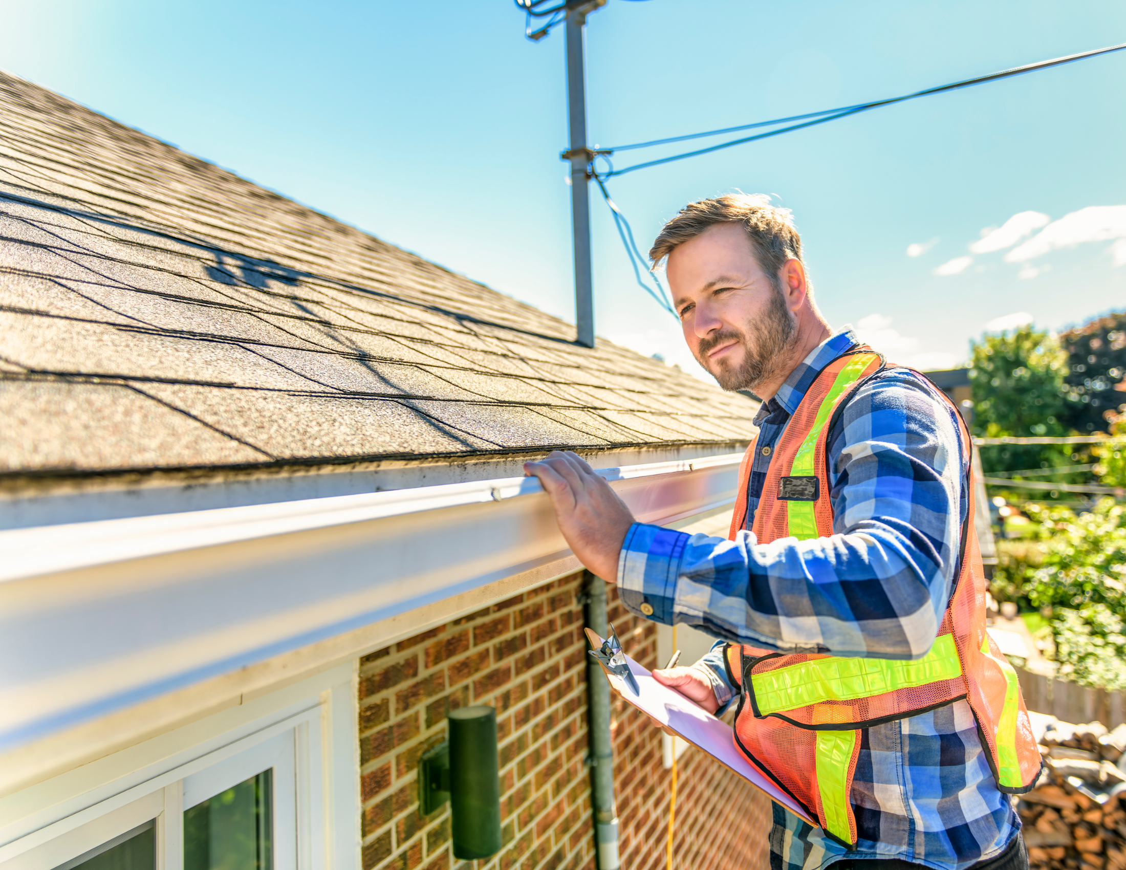 checking guttering