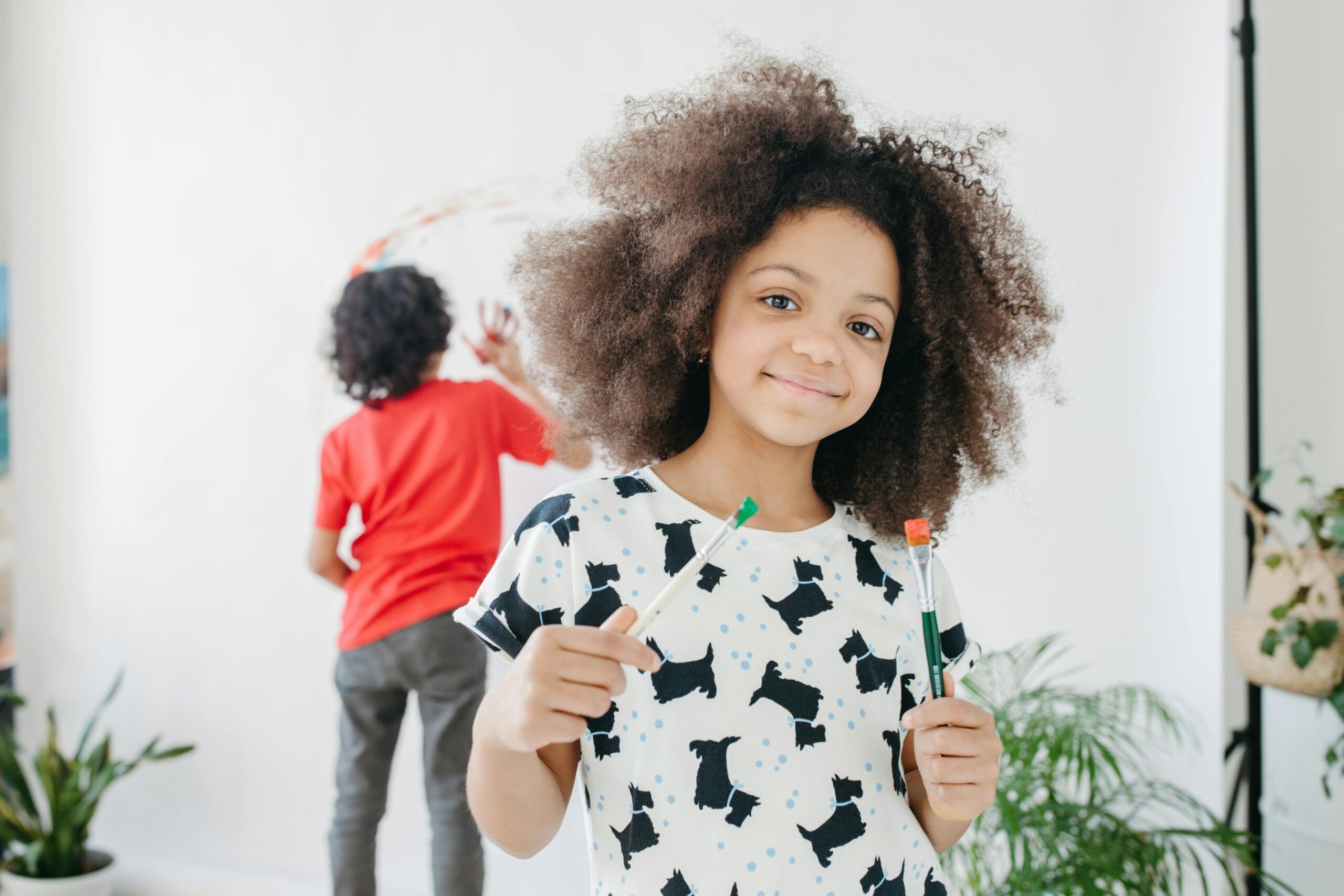 House Feel Like Home with children's artwork